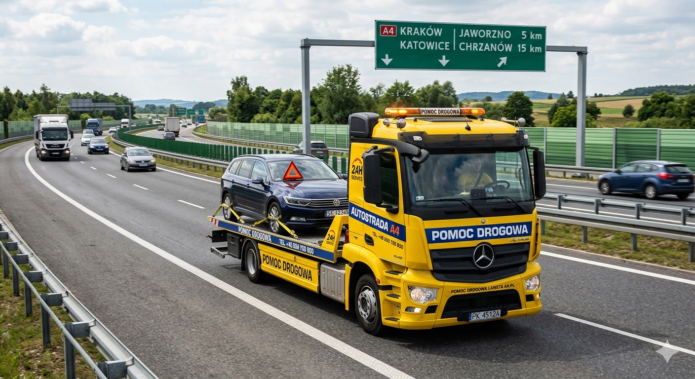 Pomoc Drogowa Autostrada A4– Awaria na Autostradzie A4 24h w Besko